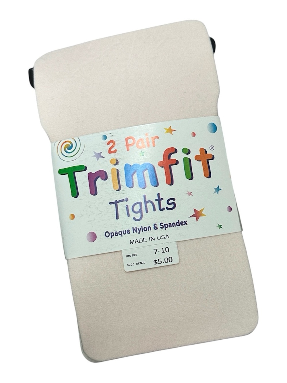 Kids Tights — Cream (2 Pack)